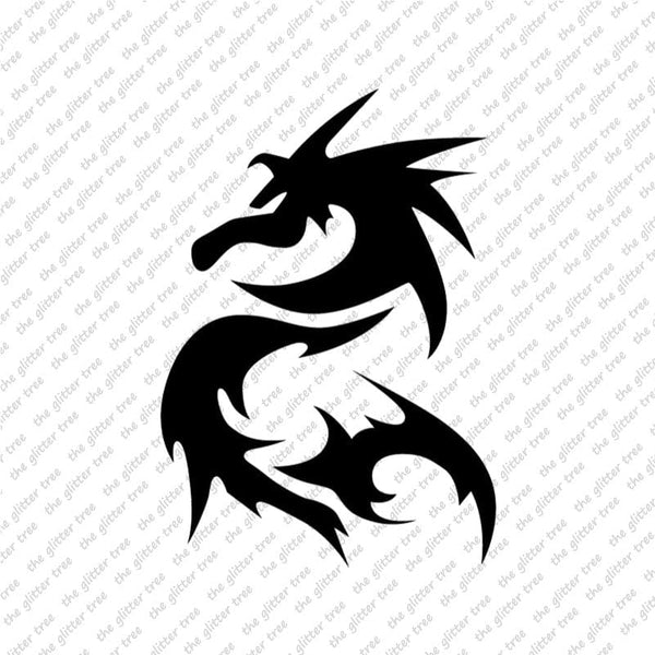 Tribal Dragon Stencil
