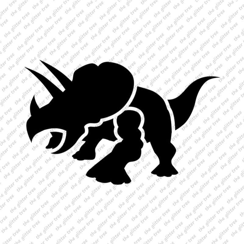 Triceratops Stencil