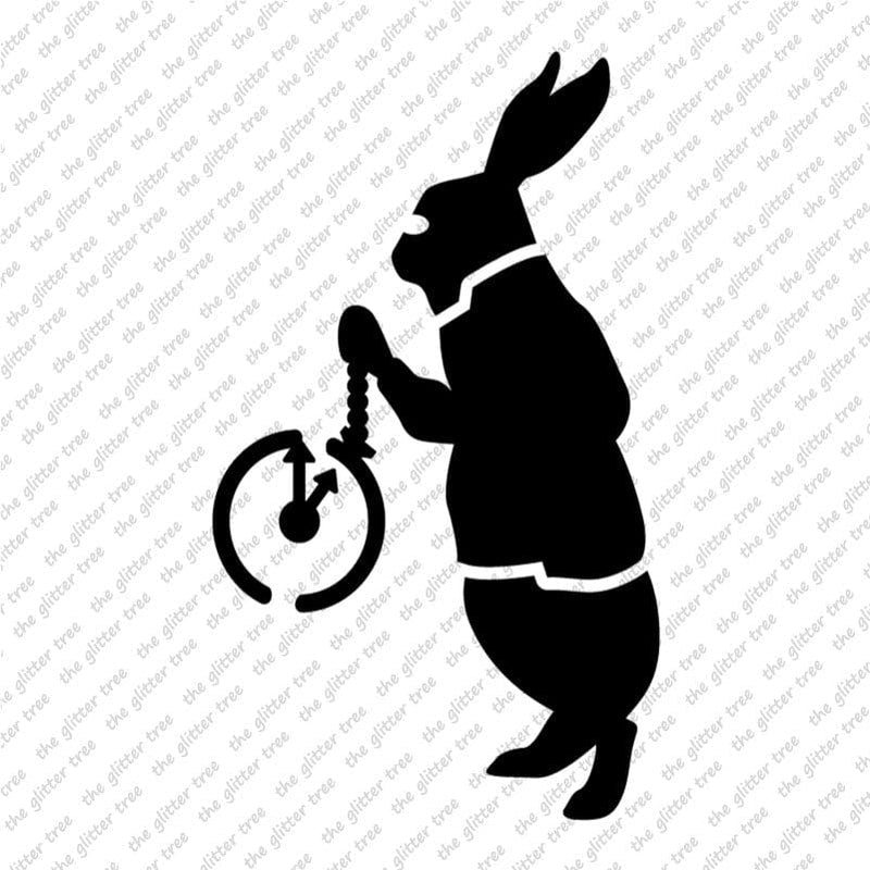 White Rabbit Stencil