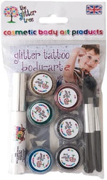 Boys glitter tattoo kit, made in the UK