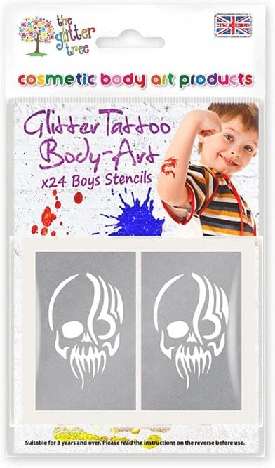 Boys Glitter Tattoo Stencils